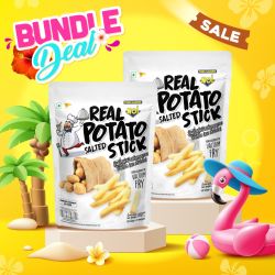 มันฝรั่งแท้ชนิดแท่งทอดกรอบรสดั้งเดิม 100 กรัม (โปรโมชั่นแพ็กคู่: 2 ซอง)