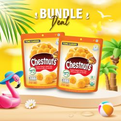 เกาลัดแบบแกะเปลือก 120 กรัม (Bundle Deal 2 ซอง 85 บาท)