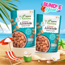 อัลมอนด์อบ 85 กรัม (โปรโมชั่นแพ็กคู่: 2 ซอง)