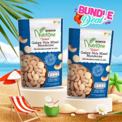 เมล็ดมะม่วงหิมพานต์ผสมแมคคาเดเมียส์อบ 75 กรัม (โปรโมชั่นแพ็กคู่: 2 ซอง)