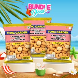 มะม่วงผสมแมคคาเดเมียส์อบเกลือ 35 กรัม (โปรโมชั่นแพ็กคู่: 3 ซอง)