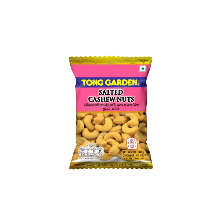 tong garden salted cashew nuts 40g