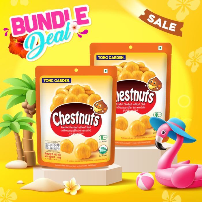 Roasted Chestnut without Shell 120g (Bundle Deal : 2 PCS) 