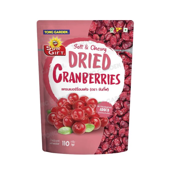 Sun Gift Dehydrate Fruits Dried Cranberries 110g